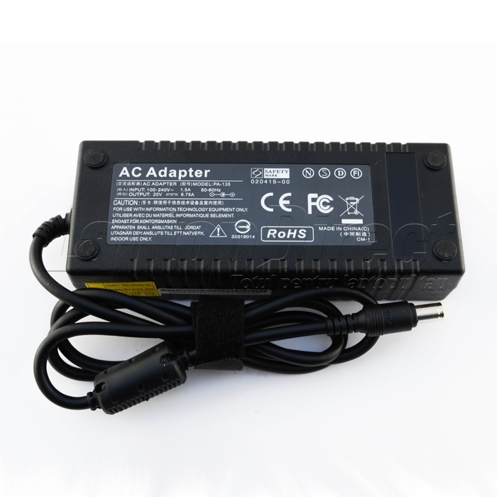 Incarcator Laptop Lenovo 6.75A 20V 135W mufa 7.9 x 5.5 mm cu pin central
