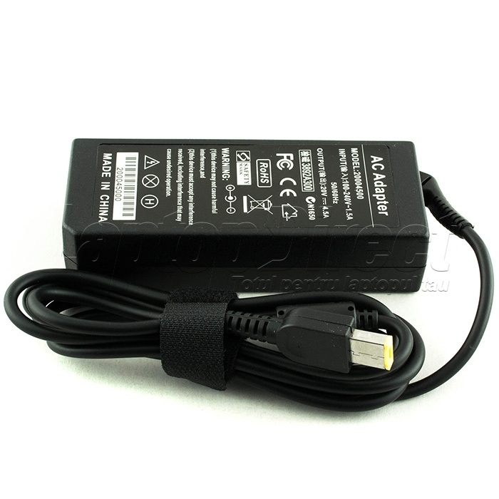 Incarcator Laptop Lenovo 20V 4.5A 90W mufa dreptunghiulara cu pin