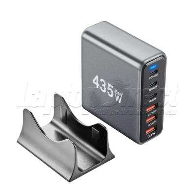 Stație de încărcare GaN3 435W — cele 6 porturi