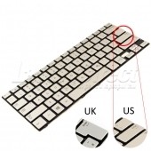 Tastatura Laptop Samsung NP740U3E argintie iluminata
