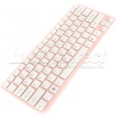 Tastatura Laptop Sony Vaio SVE14 alba cu rama roz