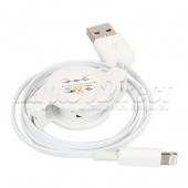 CABLU DE DATE RETRACTABIL CU MUFA LIGHTNING 8 PINI PENTRU IPHONE 5/5S