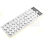 Sticker pentru tastatura laptop layout Rusesc (RU) alb