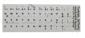 Sticker pentru tastatura laptop layout Turc (TR) alb