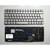 Tastatura Laptop HP Spectre 13-3000 argintie iluminata layout UK